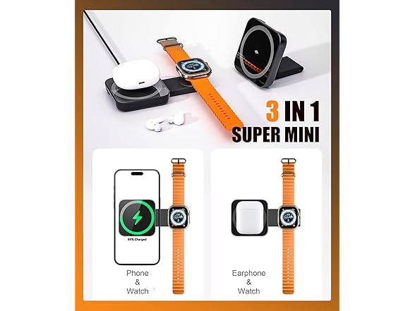 NiiTTER 3-in-1 Magnetic Charger Stand