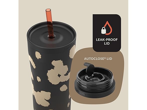 Contigo x Ally Love Streeterville Tumbler, 24oz, Licorice