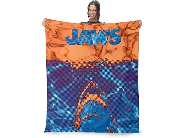 Northwest Jaws Neon  Sherpa Throw Blanket 50"x60"