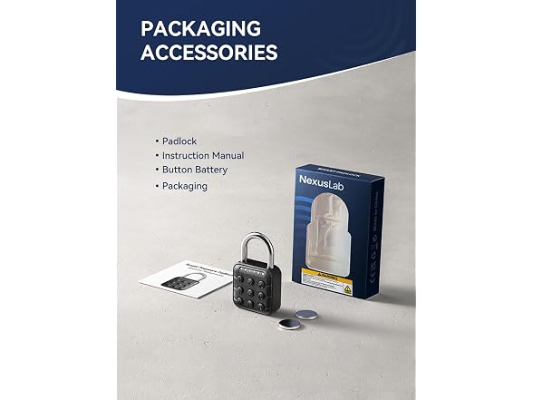NexusLab Digital Padlock for Gym Locker