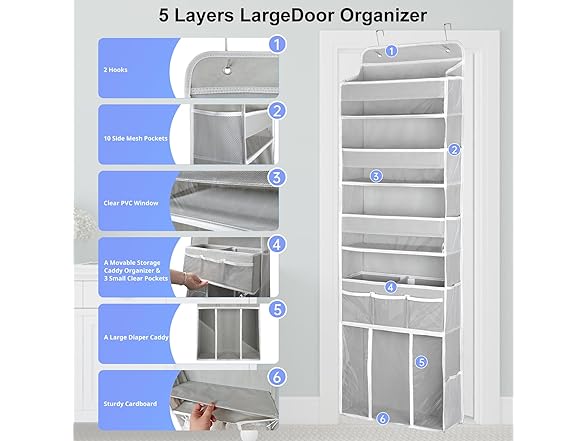 DCCDU Over the Door Organizer