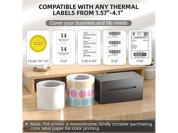 PEDOOLO Bluetooth Thermal Printer Packages