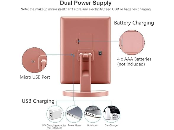 WEILY Makeup Mirror with 21 LED Lights