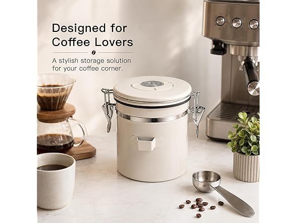 MEGAWISE 304 Stainless Steel Coffee Canister