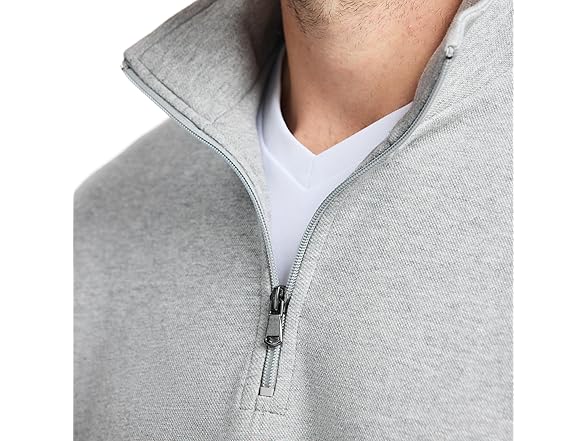SAKS Fifth Avenue Mens Pique QuarterZip Pullover