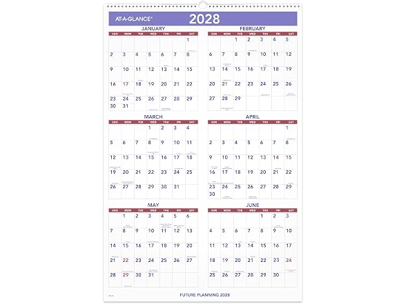 AT-A-GLANCE 2027 Wall Calendar, Monthly