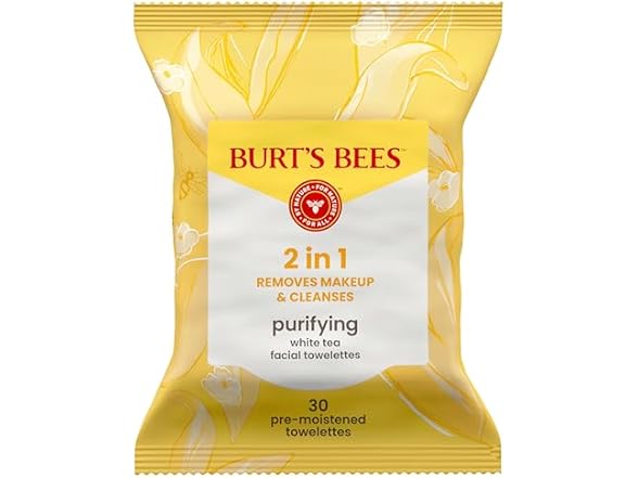 Burt’s Bees Purifying White Tea Facial Towelettes