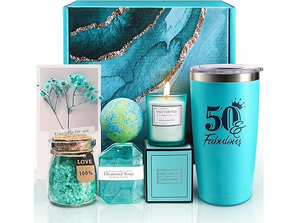 EUASOO Happy 50th Birthday Gift Box