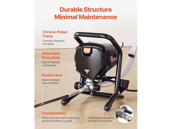 Stand Airless Paint Sprayer, 3000PSI 750W