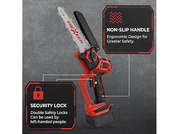 TREXEEN Mini Chainsaw for Battery