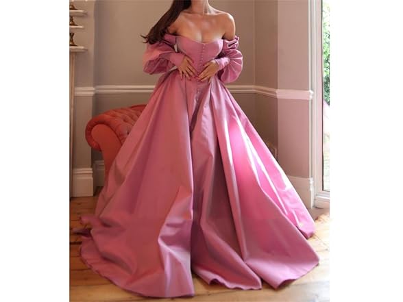 Xjizu Women (6) Long Puffy Sleeve Prom Ball Dress