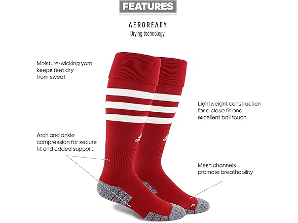 adidas Soccer Socks w/ Arch Compression