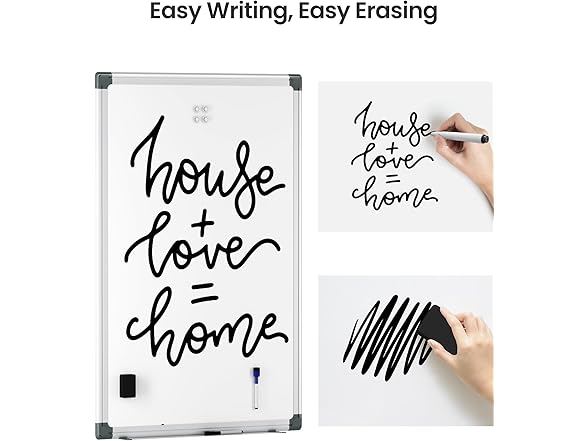 VUSIGN Magnetic Whiteboard 36"x24"