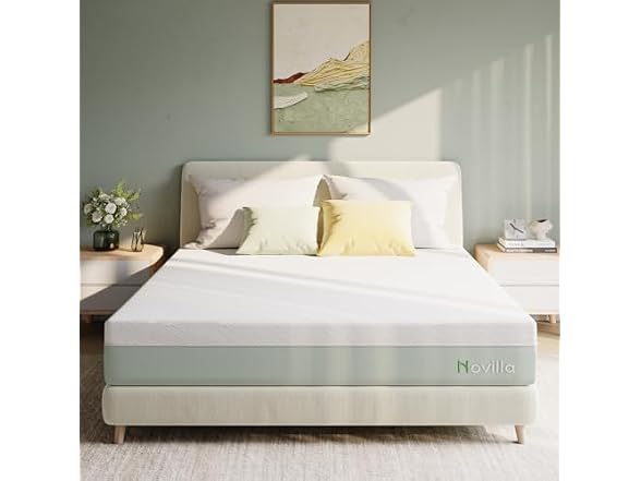 Novilla 10" King Gel Foam Mattress