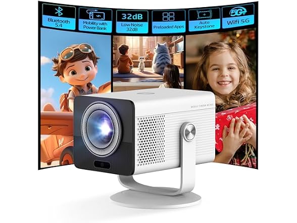 HP MC400 Portable HD Projector, WiFi , Bluetooth,