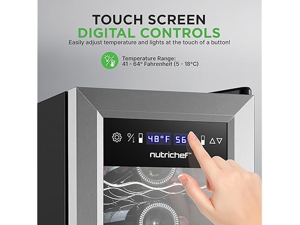 Nutrichef 24 Bottle Wine Fridge