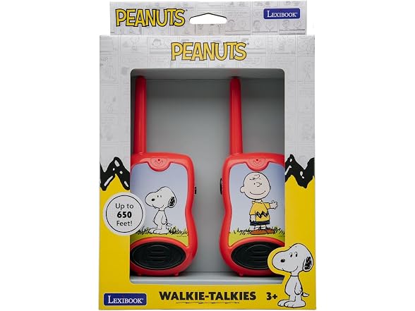 LEXiBOOK, Peanuts Snoopy Walkie‑Talkies for Kids