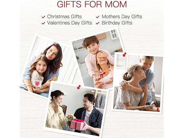 WILDLOVE Rose & Mom Necklace Gift Set