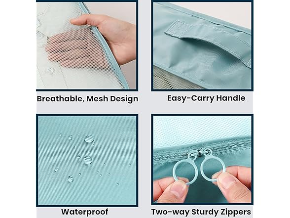 7-Piece Compression Travel Packing Cubes