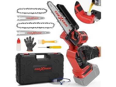 $34.99, Was $69.99, 50% Off! TREXEEN Mini Chainsaw for Battery dealfomo