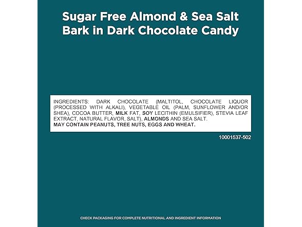 Russell Stover SF Dark Choc Almond 7.5oz