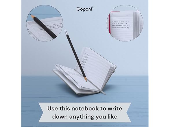 gopani Lined Journal Notebook,(Blush)