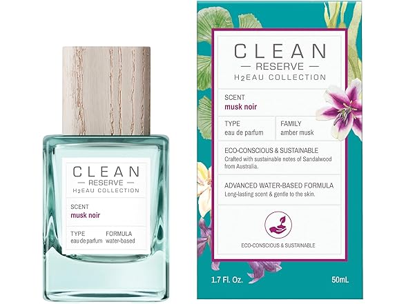 CLEAN CLEAN H2EAU Musk Noir 1.7 Fl Oz