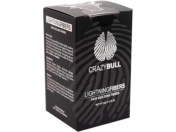 Crazy Bull Hair Lightning Hair Building Fibers 0.77 oz