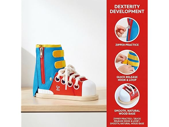 Hape Tie-It Lacing Sneaker Toy