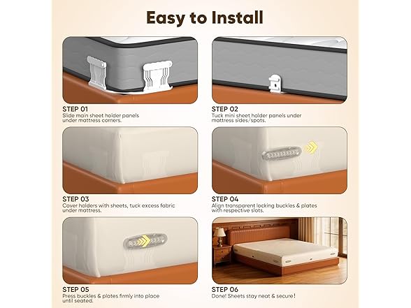 Freshvive 8 Pcs Bed Sheet Holders