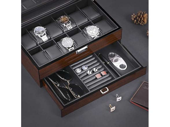 BEWISHOME High-End Watch Box 12-Slot
