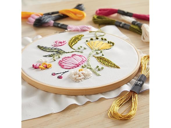 Craft Crush Spring Blooms Embroidery Kit