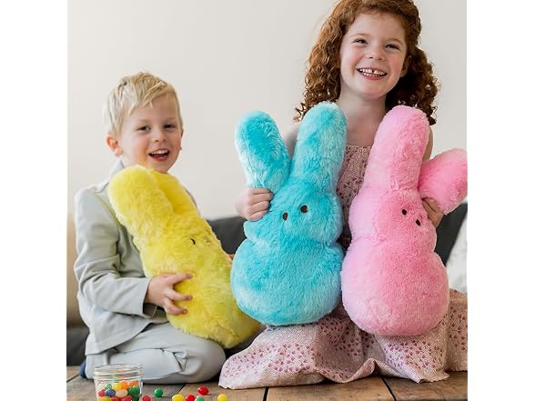15" Green Shaggy Bunny Peeps Plush