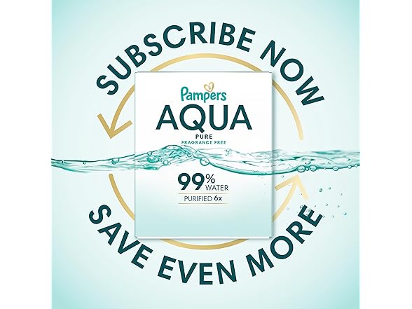Pampers Aqua Pure Wipes 672ct