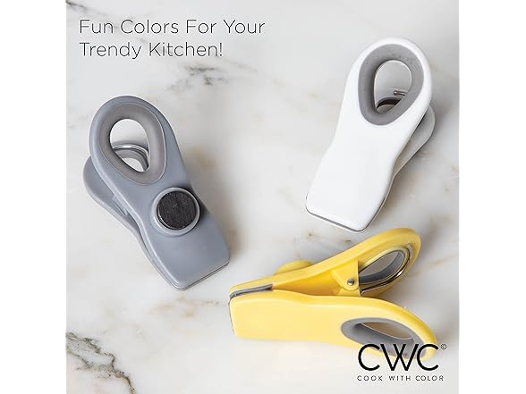 COOK WITH COLOR Bag Clips with Magnet
