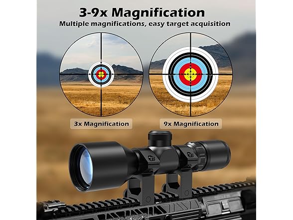 UUQ 3-9x40 Compact Rifle Scope