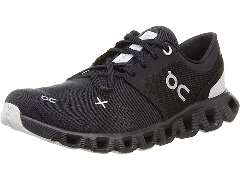 ON Running Women's Running Cloud X 3 Shoes, Black, 8 M (US)