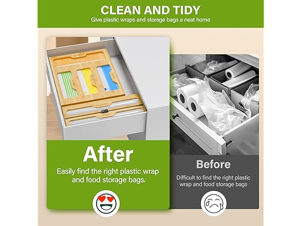 Bag and Plastic Wrap Organizer