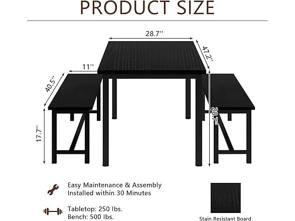 AWQM Dining Room Table Set