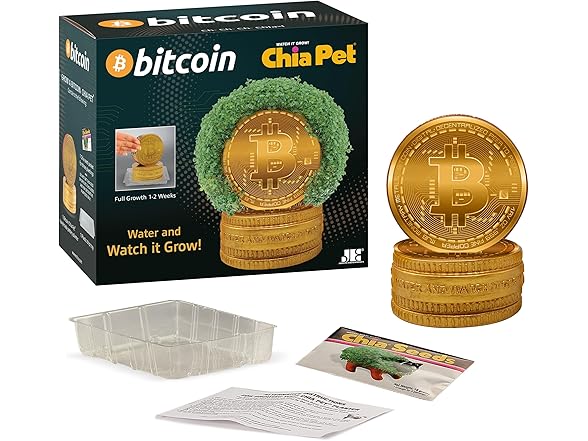 Chia Pet Bitcoin with Seed Pack