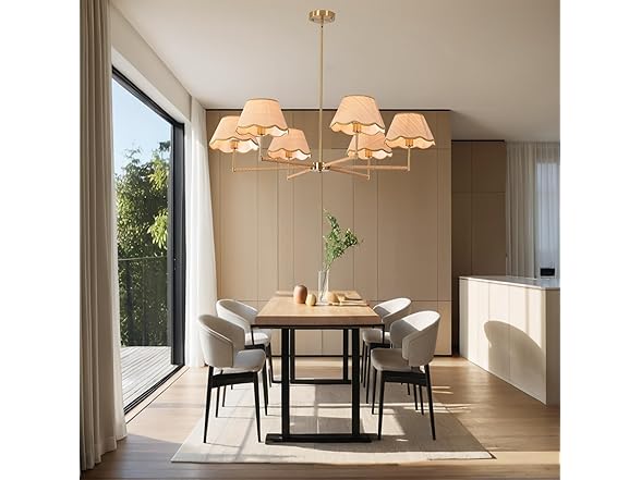 Augesten Boho Rattan Chandelier
