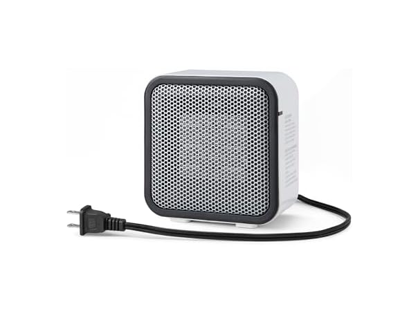$7 Amazon Basics Mini Heater, White dealfomo