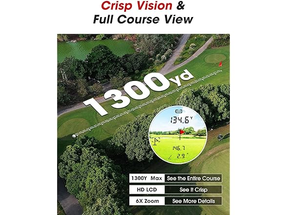 BIRDIEPULAE Golf Rangefinder with Slope