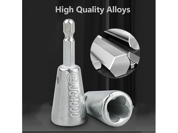 Wire Twister Tool 1/4 Hex 2Pcs Silver