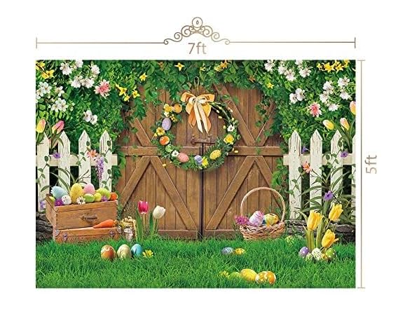 Maijoeyy Vinyl 7x5ft Green Easter