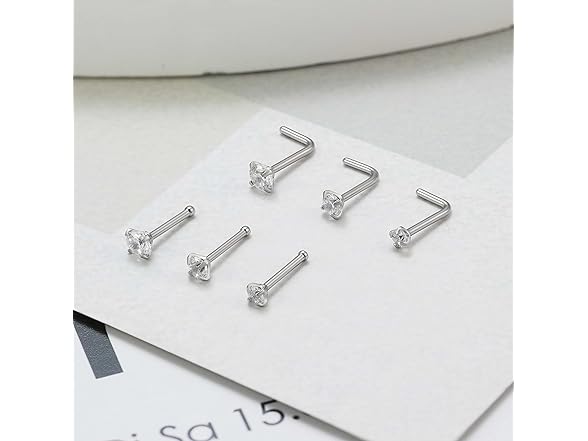 LIHADA 20G Gold Nose Ring Stud