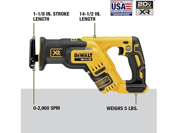 DEWALT DCS367B 20V MAX XR Reciprocating Saw