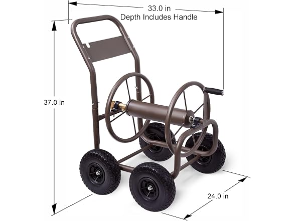 Liberty Garden Industrial Hose Cart