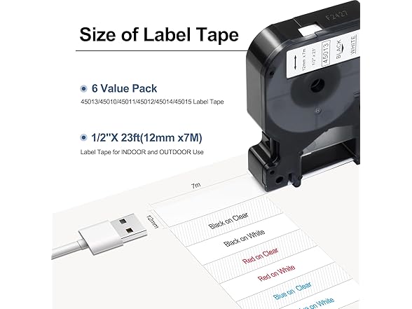 Home Colortly Compatible Dymo Label Maker