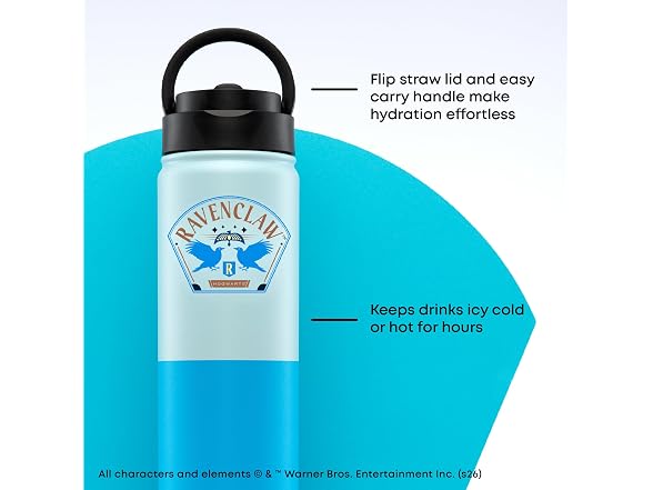 JoyJolt Harry Potter Ravenclaw Stainless Steel Water Bottle